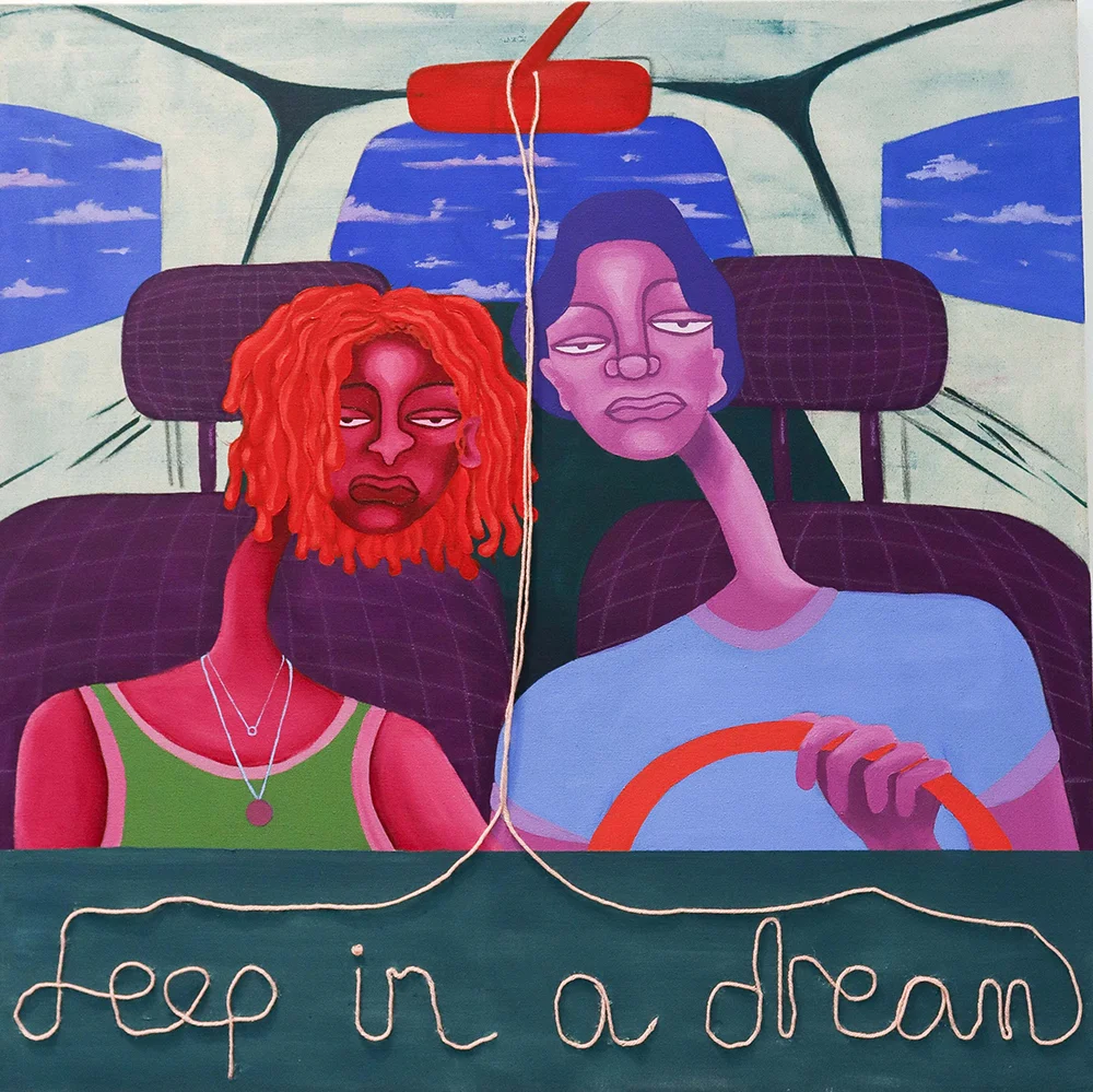 student painting work by Devyn Dais