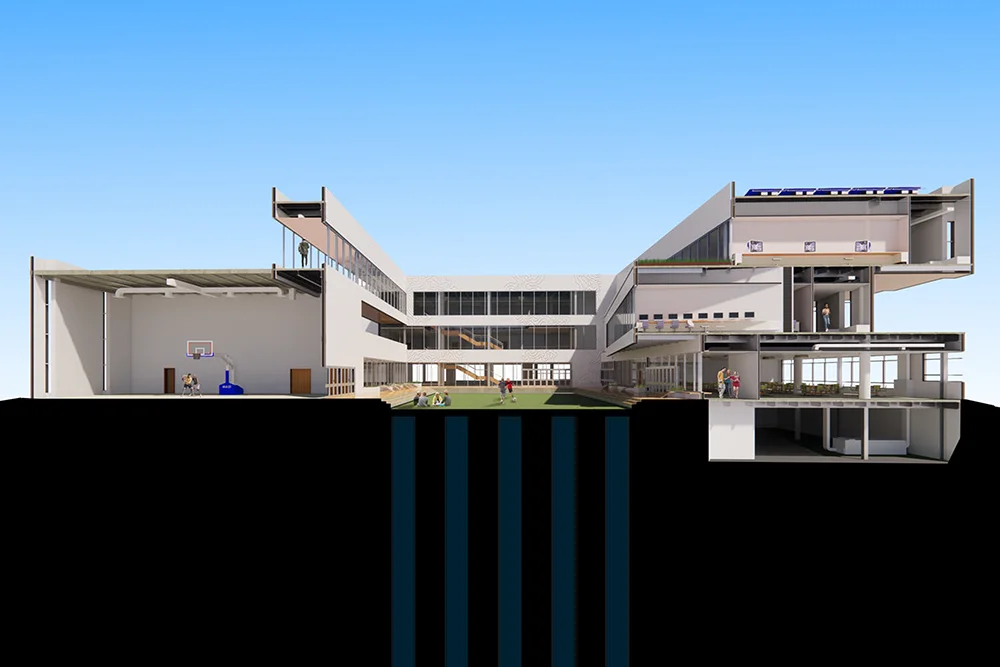 Charter High School for Art and Design by Farzaneh Tahmasbi