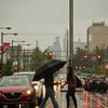 People crossing the street in Philadelphia.