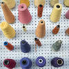 Spools of yarn.