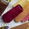 Spools of yarn.