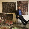 Gerard Brown sitting on a stool and looking at the camera.