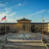 Aerial view of the Philadelphia Museum of Art