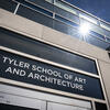 Image of the exterior entrance to the Tyler School of Art and Architecture building on Main Campus