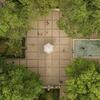 Rittenhouse park from a birds eye view.