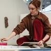 Art education student working in Tyler.