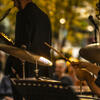 A person playing drums.
