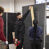 Students planning for the Flower Show.