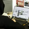 Architecture Student working on a project 