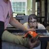 A Tyler professor glassblowing.