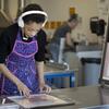 A Tyler printmaking student.