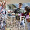 Tyler students outside.