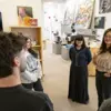 The Admissiosn team speaks with students