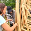Students working on a project with the Tyler Summer Design-Build Institute
