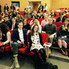 students in auditorium