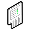 icon of a bulletin flyer